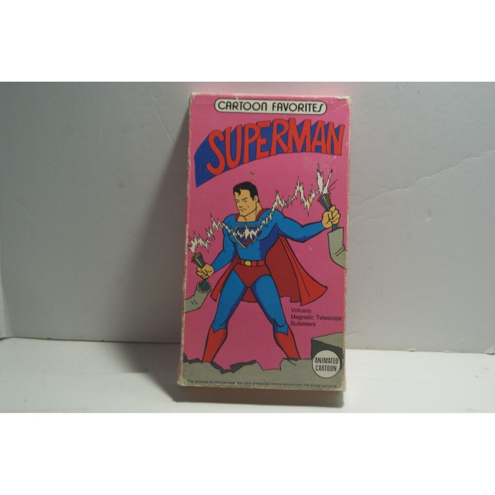 CARTOON FAVORITES SUPERMAN VHS TAPE 1990 Vintage Toons of Hero